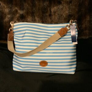 Dooney & Bourke Nylon Sullivan Extra Large Courtney Sac, Caribbean Blue NWT